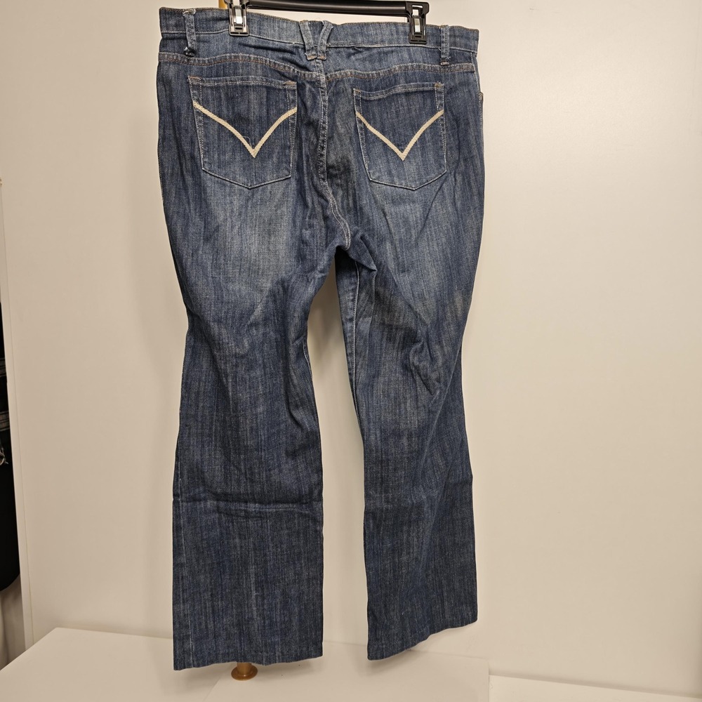 Lena Jeans Dark Wash‎ Denim Relaxed Bootcut Plus Size 16 531-0518-65